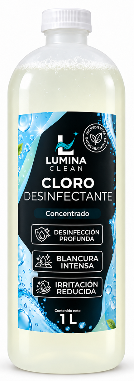 Cloro desinfectante Lumina Clean de 1 litro