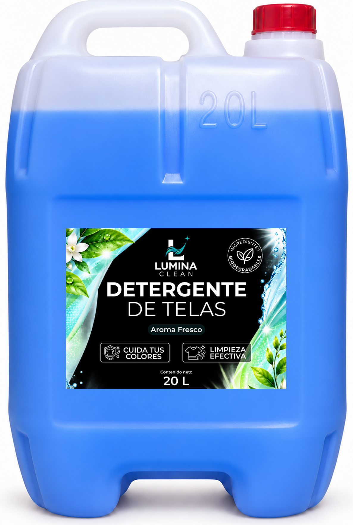 Detergente de telas Lumina Clean de 20 litros